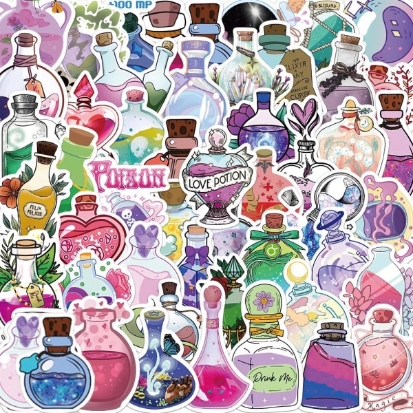Klistermærker magisk kærlighed - 50 stk Multicolor