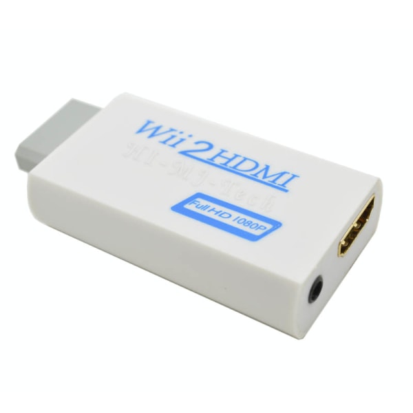 Wii til HDMI Adapter | Full HD 1080P White