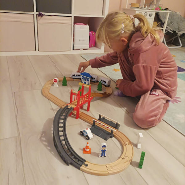 Trätågbana - 3,2 m multifärg