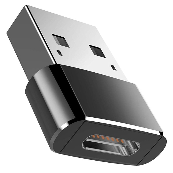 Trådløs USB-C til USB-A-adapter - Sort Black