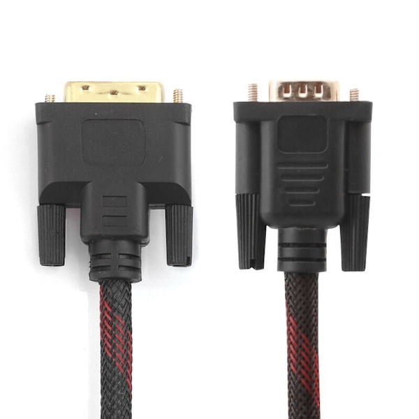 DVI till VGA adapterkabel Svart