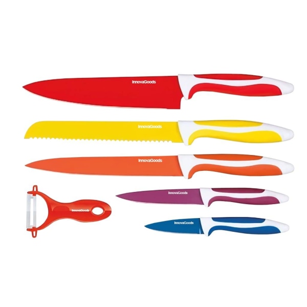 Knivsæt med Kartoffelskræller - Farve Multicolor