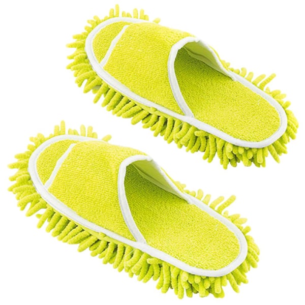 Mopptofflor för Vuxna - Gul Gul one size