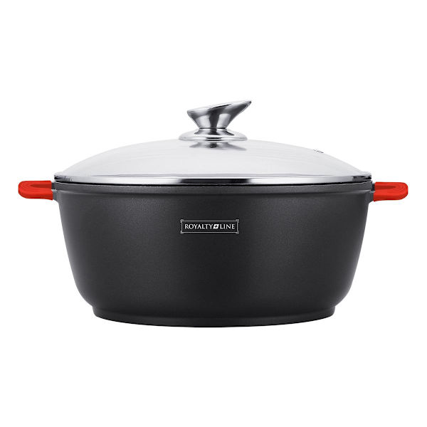 Gryta med Lock, 7.0 L - Ø 30 cm Svart