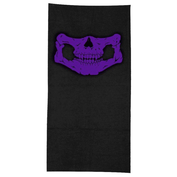 Lila Skelett Mask / Scarf / Halsduk | Halloween - Skeleton Mask Lila