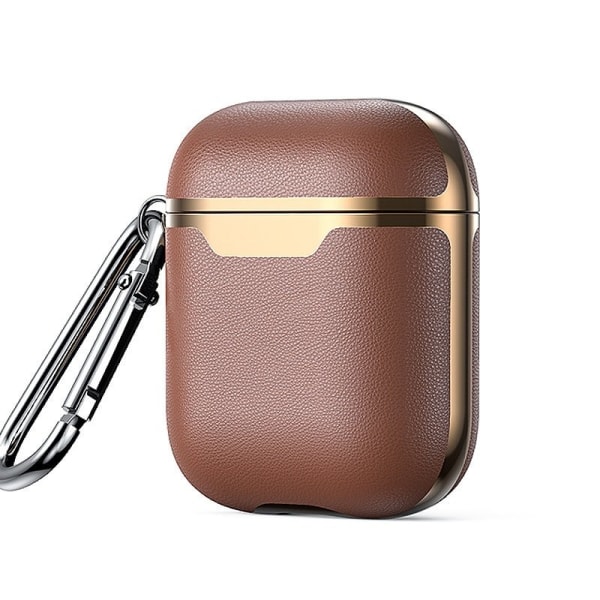 Skyddsfodral till AirPods-Etui - Brun / Guld Brun