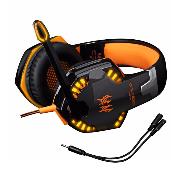 G2000 Pro Gaming Headset - Oranssi Orange one size