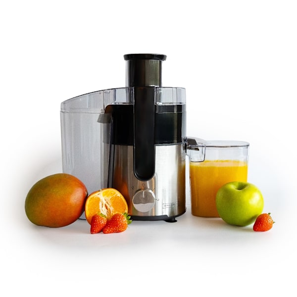 Juicer med 600W og rustfrit stål Silver