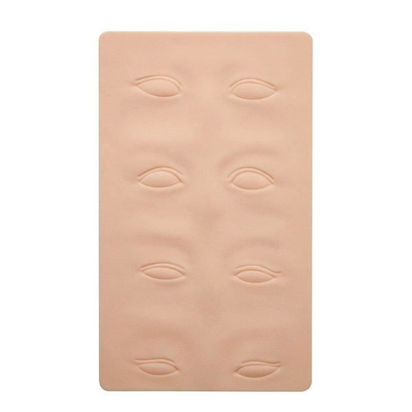 Træningsark til microblading - 3D - silikone Beige