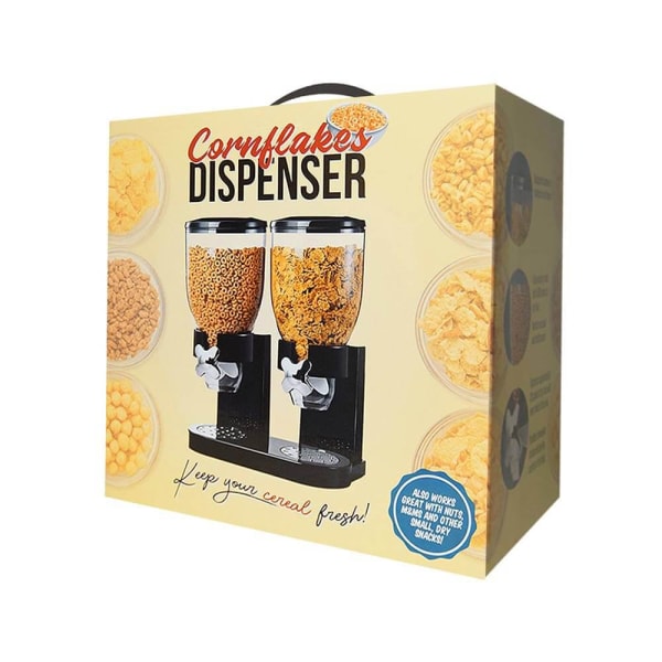 Cornflakes Dispenser til 2x 500 g Black