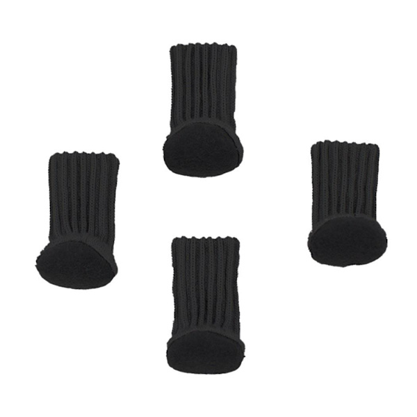 4x Möbelstrumpor - Svart Svart