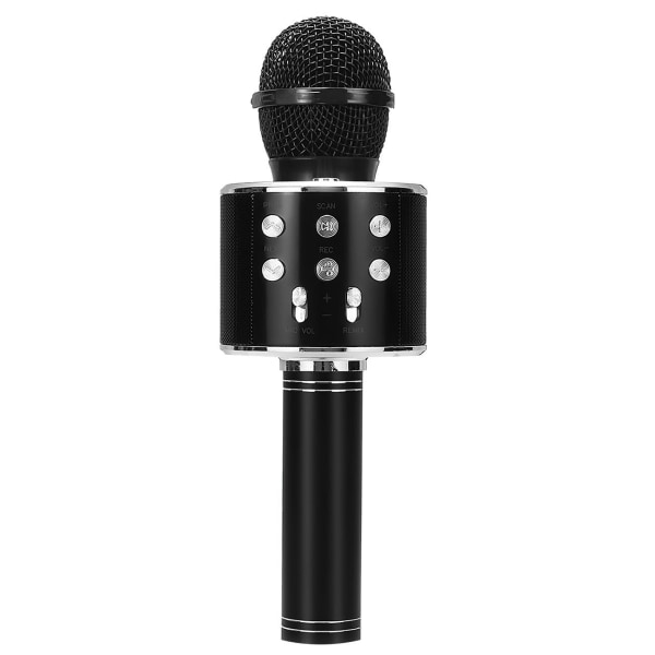 KTV - Trådløs Karaoke Mikrofon - Sort Black