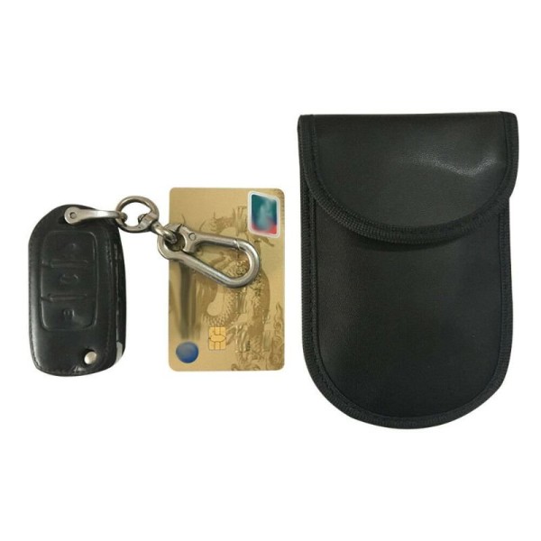 Keyless RFID suojakotelo autonavaimille Black