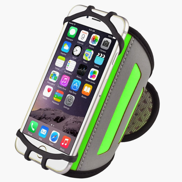 Roterbart Sportarmband till mobil (12cm telefon) - Grön Grön