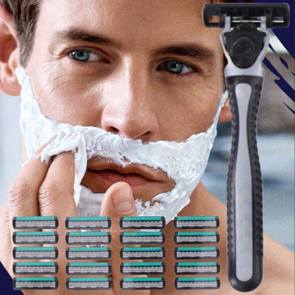 Miesten partakone - 20 täyttöterää Multicolor