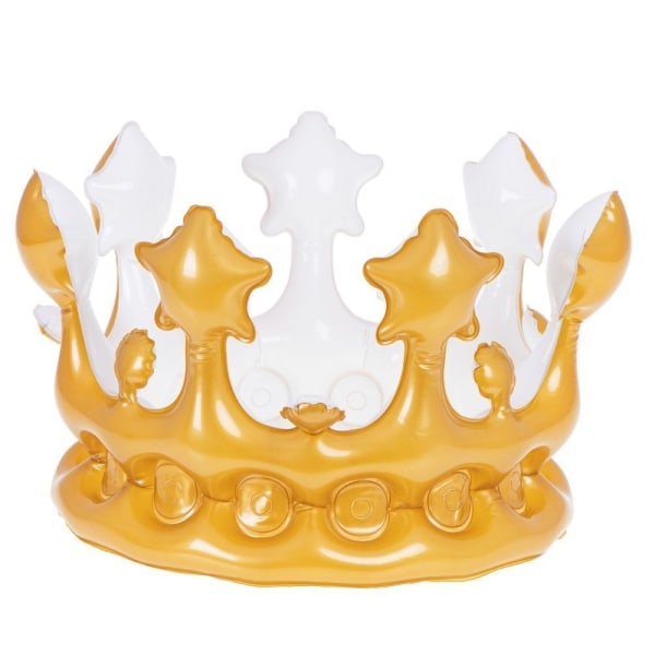 Puhallettava kruunu - kullanvärinen Gold