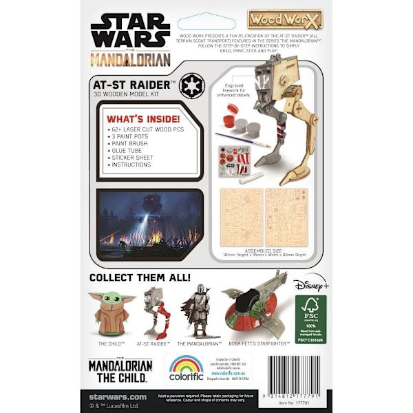 Star Wars, Wood Worx - AT-ST Walker multifärg