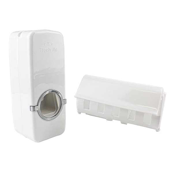 Tandpastadispenser med tandbørsteholder White