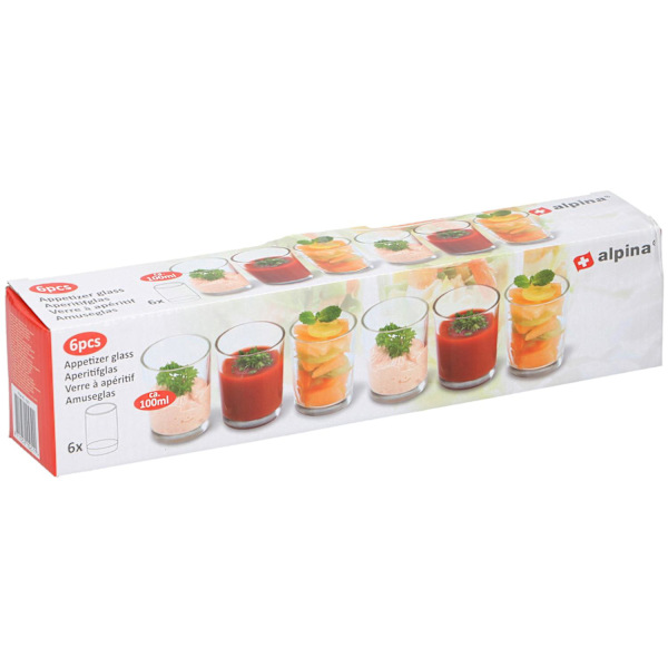6x Dessertglas Transparent