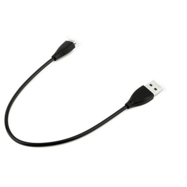 Fitbit Charge HR kompatibel USB Opladerkabel (28 cm) - Sort Black
