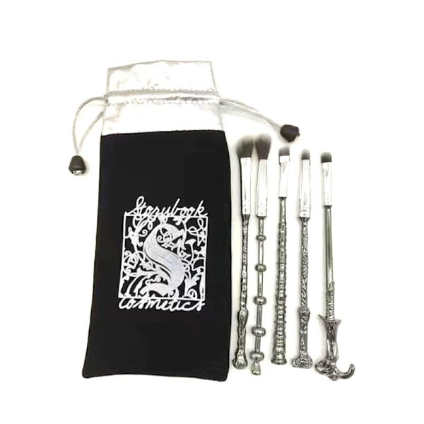 Harry Potter Sminkborstset, 5 borstar - Silver multifärg