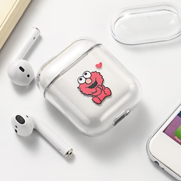 Suojakotelo AirPods - Elmo Transparent