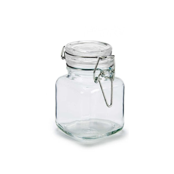 5-pak forseglede opbevaringsglas - 90 ml Transparent
