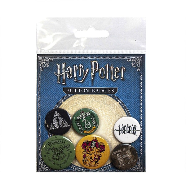 Harry Potter, 6x Pins - Mix multifärg