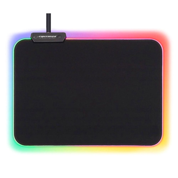Esperanza - Musmatta, Gaming - RGB-belysning - 35 x 25 cm Svart