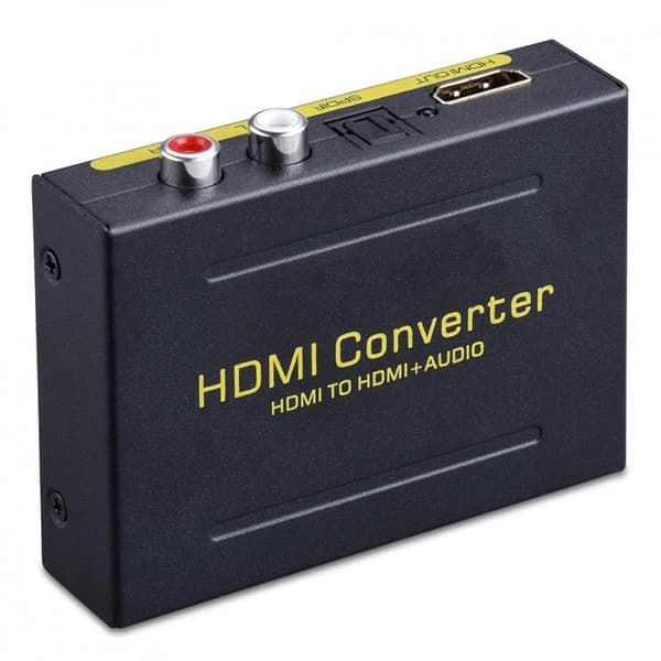 Ljuddelare - HDMI till HDMI + SPDIF + RCA Svart