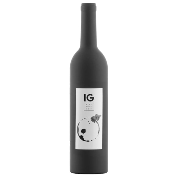 Gavesæt, 5x Vintilbehør - Vinflaske Black