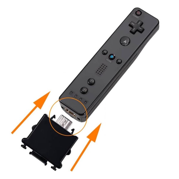 Motion Plus Adapter til Nintendo Wii Remote - Sort Black