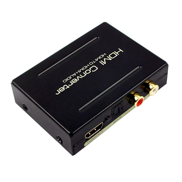 Ljuddelare, HDMI till HDMI + SPDIF + RCA - USB Svart