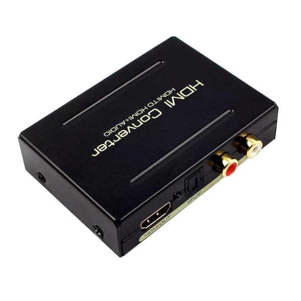 Lyddeler, HDMI till HDMI + SPDIF + RCA - USB Black