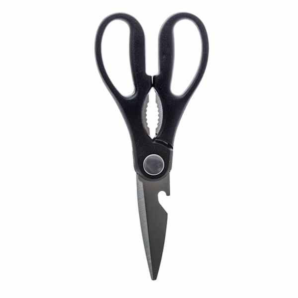 Knivsæt med saks og knivstativ Silver