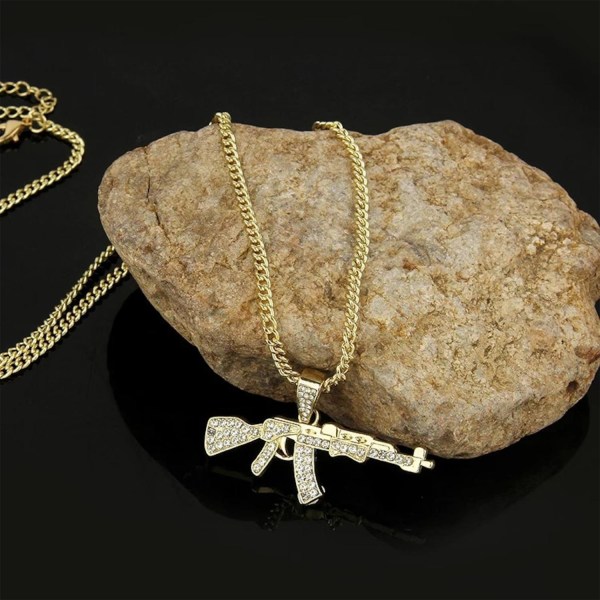Halsband, AK-gevär Guld