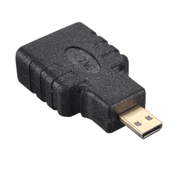 Guldbelagt Micro-HDMI til HDMI-adapter Black