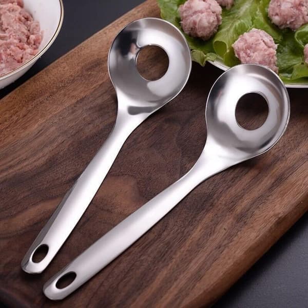 Lihapullalusikka ruostumatonta terästä Silver