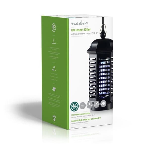 Hyönteisansa, 4 W, Kantoalue 30 m² Black