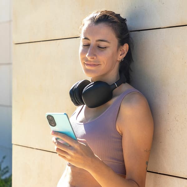 Trådlöst Headset med Mikrofon Svart