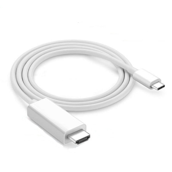 USB-C (3.1) till HDMI (2.0) adapter, 1.8m - Vit Vit