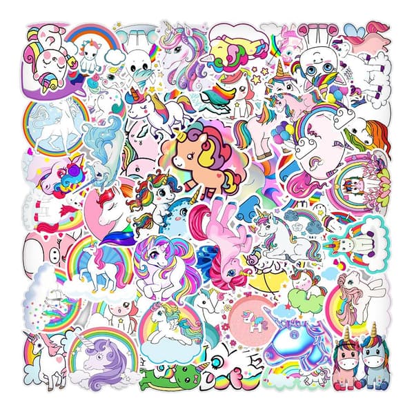 Pack med Klistermärken - Unicorns multifärg