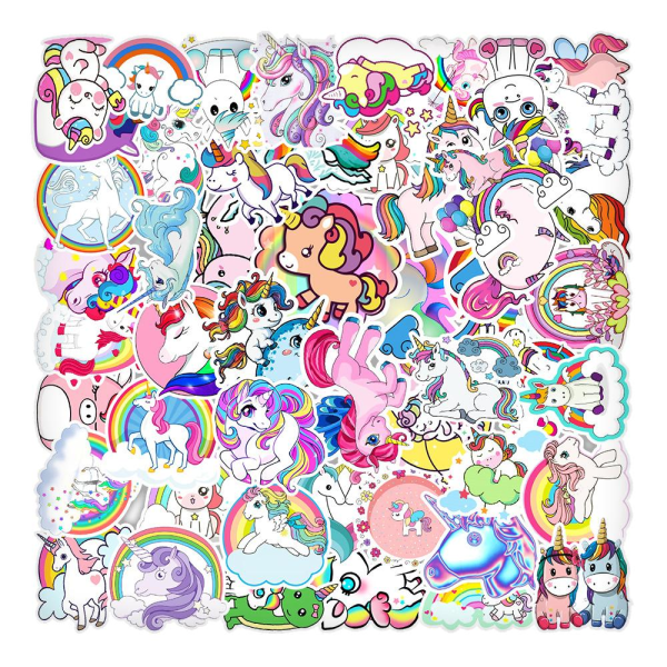 Pakke med Klistermærker - Unicorns Multicolor