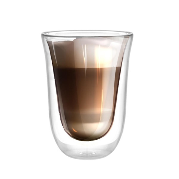 Dubbelväggat Kaffeglas - 220 ml Transparent