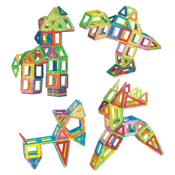 Rakennuspalikat leikkiin - Täydellinen lahja lapsille (124 kpl) Multicolor