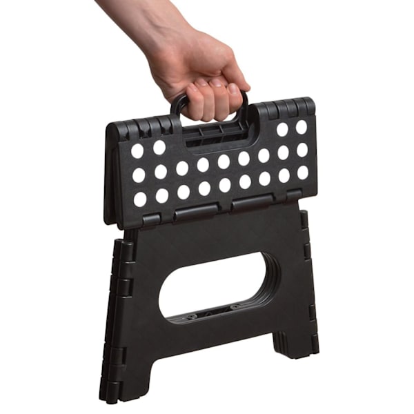 Sammenfoldelig Skammel - Sort Black