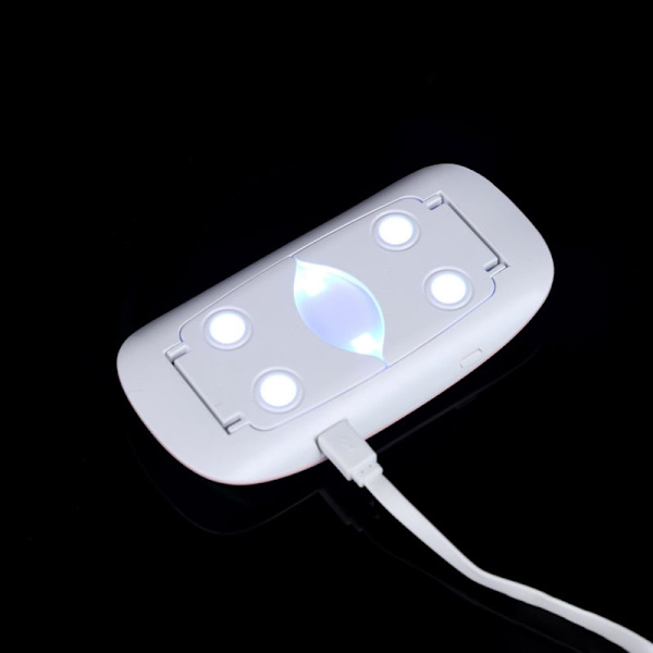 Mini UV LED Lampa för Naglar, Vit Vit