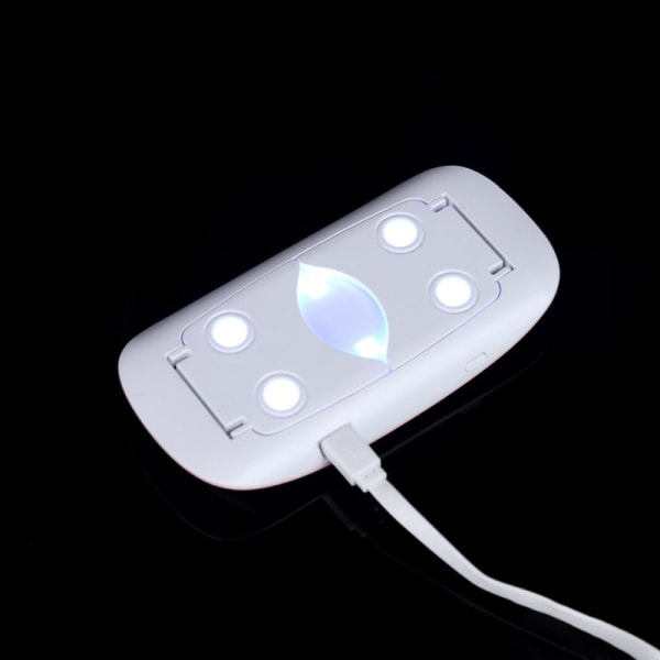 Mini UV LED-lampe til Negle, Hvid White