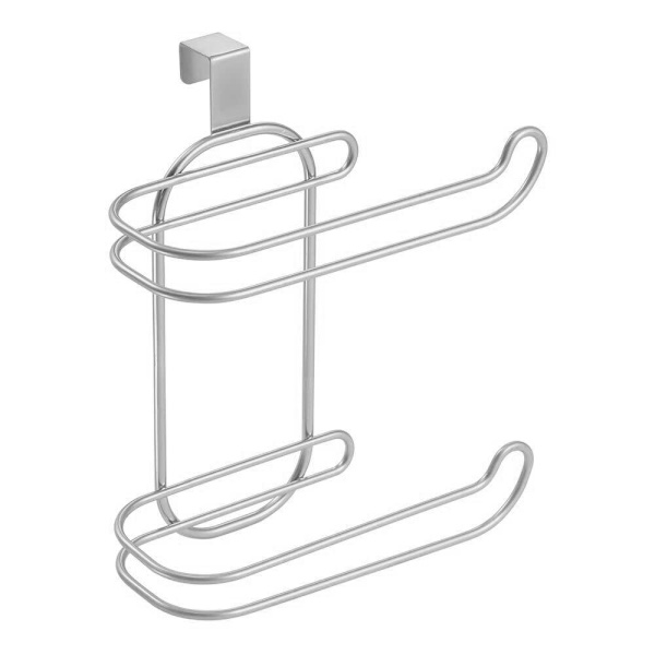 Toiletrulleholder til siden af toilettet Silver