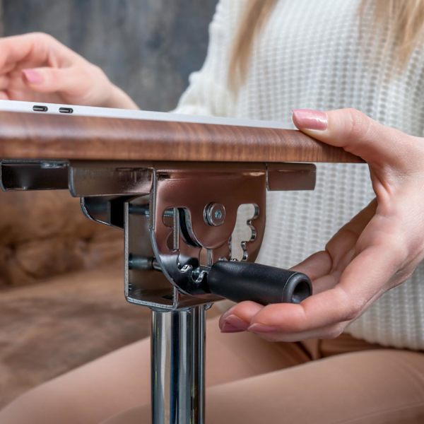 Tatkraft, Gain - Justerbart Laptopbord på Hjul Brun